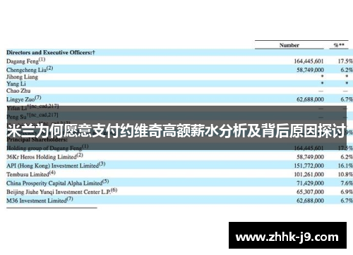 米兰为何愿意支付约维奇高额薪水分析及背后原因探讨